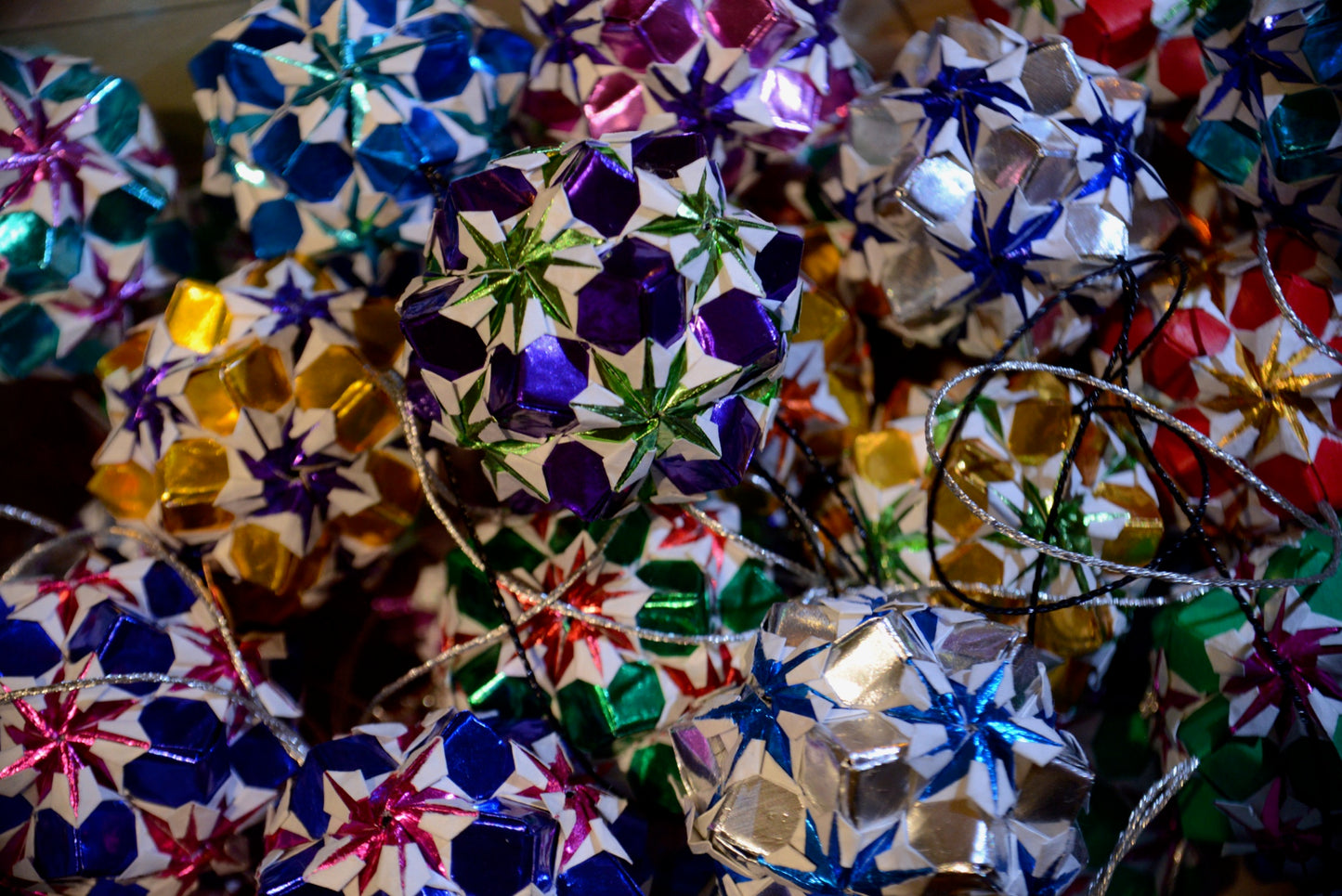 Origami julekugler