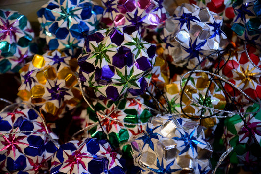 Origami julekugler